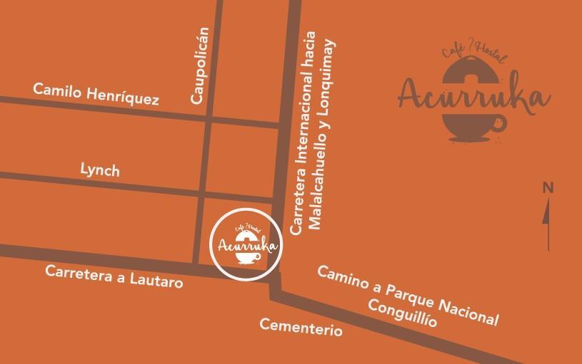Cafe & Hostal Acurruka Curacautin Ngoại thất bức ảnh